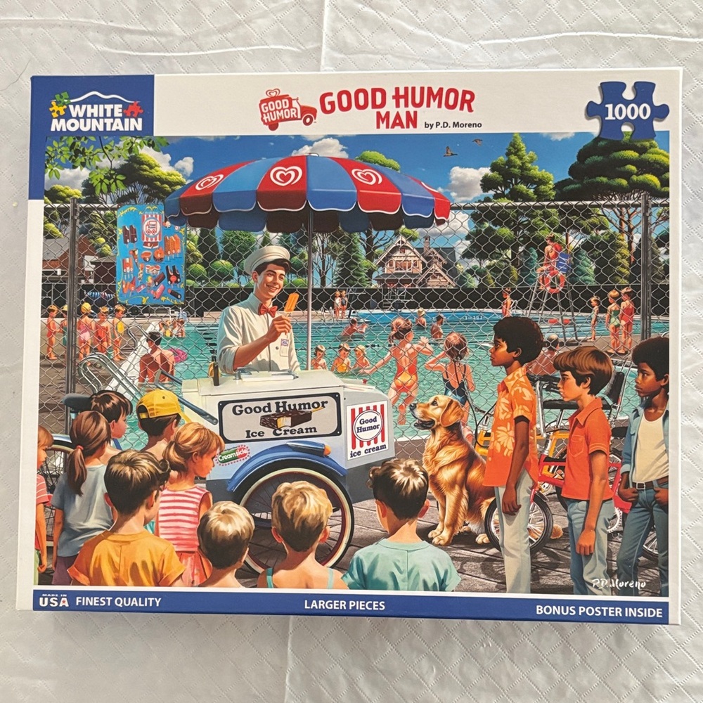 White Mountain Good Humor Man Puzzle - Vibrant Colors